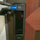 양주 덕계동 현진에버빌 솔리티 푸시풀 도어락 SP-2100 설치