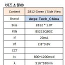 중국 side view 2812 * 1.0T Pure Green led spec 비교 이미지