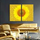 풍수지리학 | 해바라기 액자 돈들어오는 그림 풍수 골드세송이해바라기 캔버스 중소형으로 거실 분위기 UP
