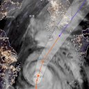 태풍 힌남노 실시간 위성 이미지