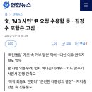 文, 'MB 사면' 尹 요청 수용할 듯…김경수 포함은 고심 이미지