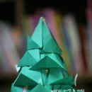 종이접기로 간단한 크리스마스 츄리 만들기 이미지