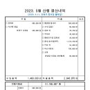 23년 5월 결산내역(2023.5.11. 강원도 횡성댐 둘레길) 이미지