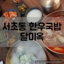 푸른들영농 | 서초동 남부터미널 한우 국밥 달미옥 곰탕 육개장 후기