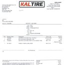 Re: Receipt from Kal Tire Tony's Tire Service Ltd. 이미지