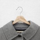 무자크(MUZAK) | 무자크 캐시미어 울 반코트 여자 겨울코디룩 핸드메이드