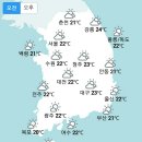[내일 날씨] 최고33도 무더위..강원·충북·경북 소나기..미세먼지 농도,아침에 ‘나쁨’가능성 (+날씨온도) 이미지