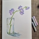 하루 한 그림, 오일 파스텔 이미지