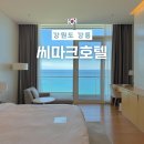 호텔통연동 | 강릉 씨마크호텔, 프리미엄 디럭스 더블 바다전망 객실 무료 미니바 내돈내산 후기