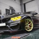 타이어맥스 | BMW F82 M4 T6061 라이트골드 19인치 단조휠 장착, 오산 휠타이어 튜닝 전문 맥스타이어