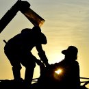 황금빛 노을 이미지