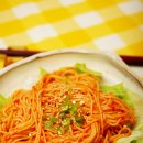 비빔국수면 이미지