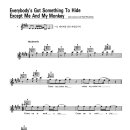the Beatles 악보 Everybody's Got Something To Hide Except Me And My Monkey 이미지