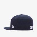 어센틱뉴욕 | 뉴에라 MLB 어센틱 뉴욕 양키스 피티드캡 게임 네이비 | 주말 러닝에 짙은 네이비 표면이 또렷한 피티드캡
