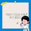 15 | 카운티15인승 비용 후기 총정리