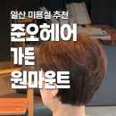 준오헤어가든원마운트 일산 킨텍스 미용실 단발 열펌 후기