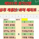 제381차 정기산행 좌석배치도 이미지