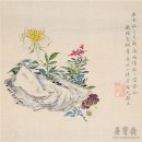 중국문화 미술품감상 향긋한 고문서 서예 서화 위에 맑은 강남 규각 이야기 이미지