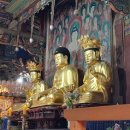 진주 청곡사 목조석가여래삼존좌상 이미지