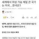 세계에서 여성가슴이 제일 작은 국가는? 이미지