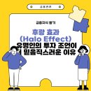 후광 효과(Halo Effect) – 유명인의 투자 조언이 더 믿음직스러운 이유