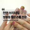 손톱예술 | 천안네일 쌍용동 브리네일 뉘앙스네일 후기 (나사렛대 짧은손톱 유니크아트 전문)