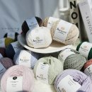 사부작 손뜨개교실: 대바늘 손뜨개 | 사부작 사부직 요즘 뜨고 있는 삼각스카프 수성에어울 윗 스위니트