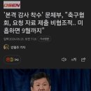 '본격 감사 착수' 문체부, "축구협회, 요청 자료 제출 비협조적.. 미흡하면 9월까지" 이미지