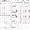 대한 검정회 2-6급 답안지 양식 이미지