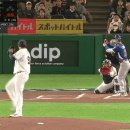 WBC 대만전 1회 삼자범퇴 뒤도 안돌아보고 나가는 류현진...GIF 이미지