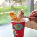 동두천대형카페 도너츠윤 본점 치킨 텐더박스 토마토볼 후기
