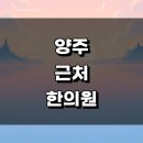 석우리 | 양주시 근처 한의원 잘하는곳 정보 추천 유명한곳 일요일 토요일 추나 침치료 공휴일 한방병원 금액