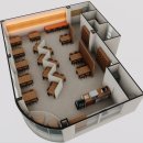 북카페 화장실 이미지