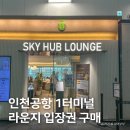 하이캘리 | 인천공항 1터미널 라운지, 스카이허브 동편 입장권 구매 이용 후기