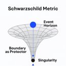 슈바르츠실트 해(Schwarzschild metric) 이미지