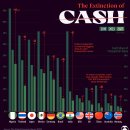 차트: 전 세계 현금 거래의 종말 이미지