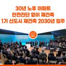 30년 노후 아파트 안전진단 없이 재건축,1기 신도시 재건축 2030년 입주 이미지