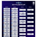 2021 하나은행 FA CUP 대진표 이미지