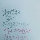 가사 캘리그라피를 해봤습니다. 이미지