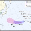 현재 수온 분포와 11호 태풍이 한반도로 못올라 오는 이유 이미지