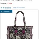 Vera Bradley Get Carried Away Canterberry Magenta Tote $8.4 이미지