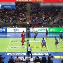 한국 V - 리그 남자 배구팀 코트 무늬와 남자 배구 이야기 이미지