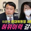 정교수 판결 vs 김건희 허위 경력 학력 이미지