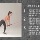 전신 근육 밴드 운동 이미지