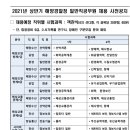 2021 상반기 해양경찰청 일반직공무원 채용 시험과목 사전 공지 이미지