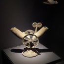 도기 바퀴장식 뿔잔 이미지