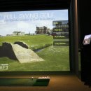 스윙 스크린 골프 이미지