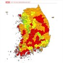 대한민국 인구 소멸지도 이미지