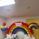 무지개 | 인천 송도 영종도 입학식 풍선장식 무지개 아치 포토존 설치 후기 풀풀프로젝트