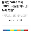 올해만 520억 적자 JTBC… 직원들 퇴직 권유에 ‘반발’ 이미지